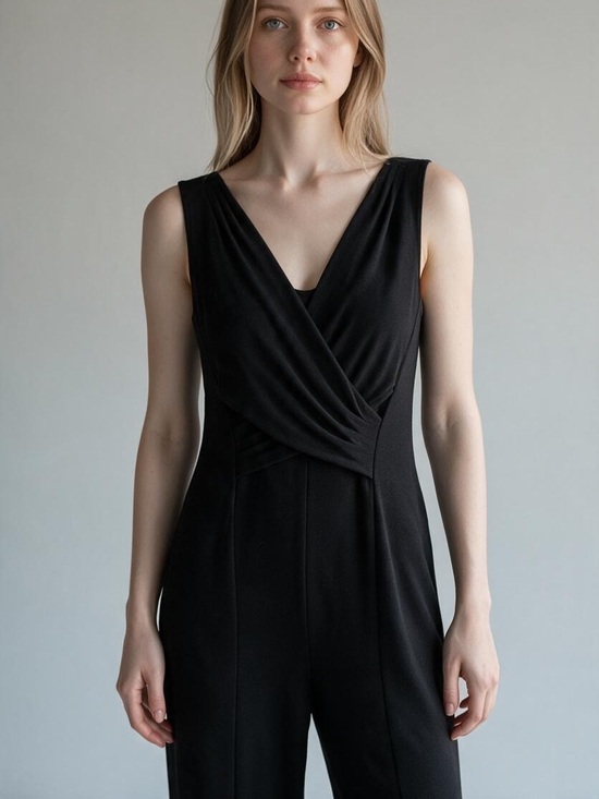41 Hawthorn Pants - 41 Hawthorn Miella Twist Front Jumpsuit Black Size Large